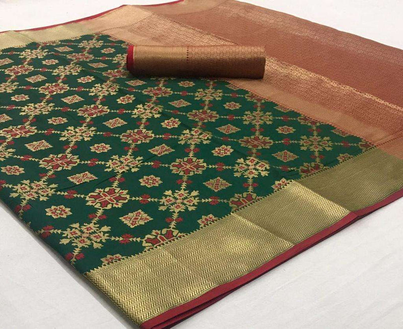 Raj Tex Kimisha Silk 141001-141006 Series Patola Sil  Saree