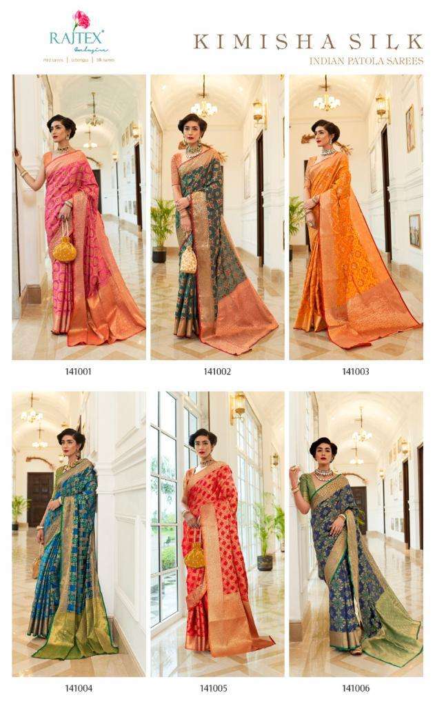 Raj Tex Kimisha Silk 141001-141006 Series Patola Sil  Saree