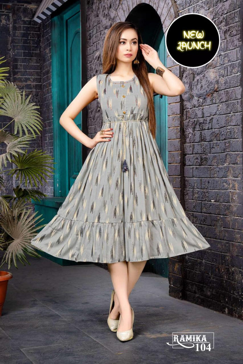 Riyaa Ramika Vol 1 Rayon Stylish Designer Fancy Casual Look Kurti