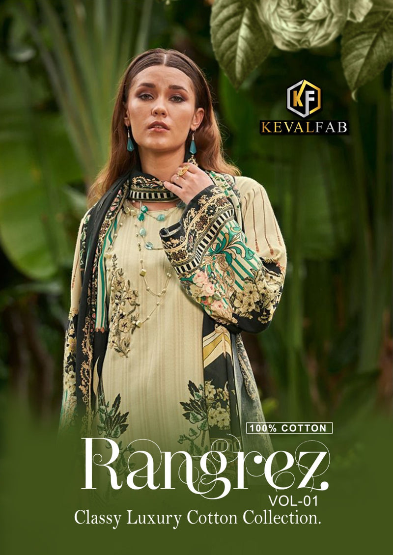 Keval Fab Rangrez Vol 1 Heavy Cotton Karachi Printed Designer Salwar Kameez