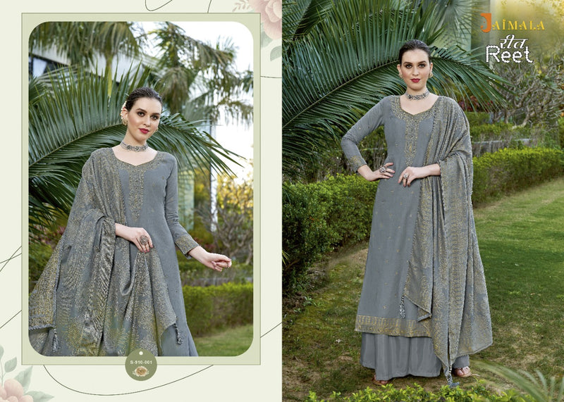 Alok Suits Jaimala Reet Jacquard Cotton Fancy Designer Embroidered Party Wear Salwar Suits