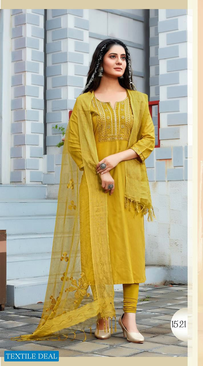 Rijiya Trends Rim Jhim Rayon Fancy Stylish Party Wear Kurtis