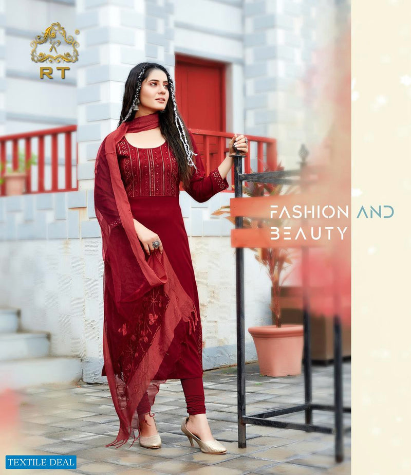 Rijiya Trends Rim Jhim Rayon Fancy Stylish Party Wear Kurtis