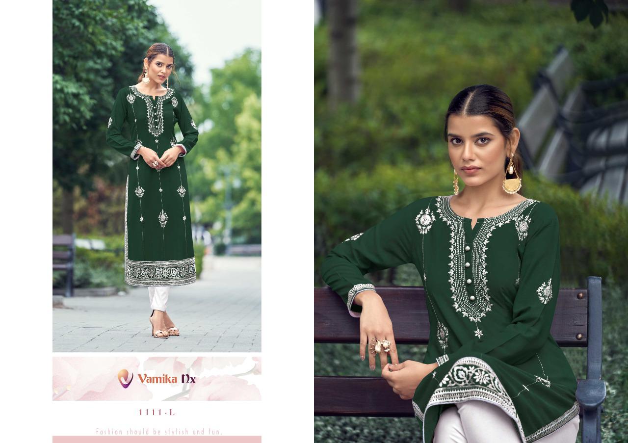 Vamika Rooh Vol 2 Dark Colours Rayon With Fancy Stylish Designer Party Wear Kurti