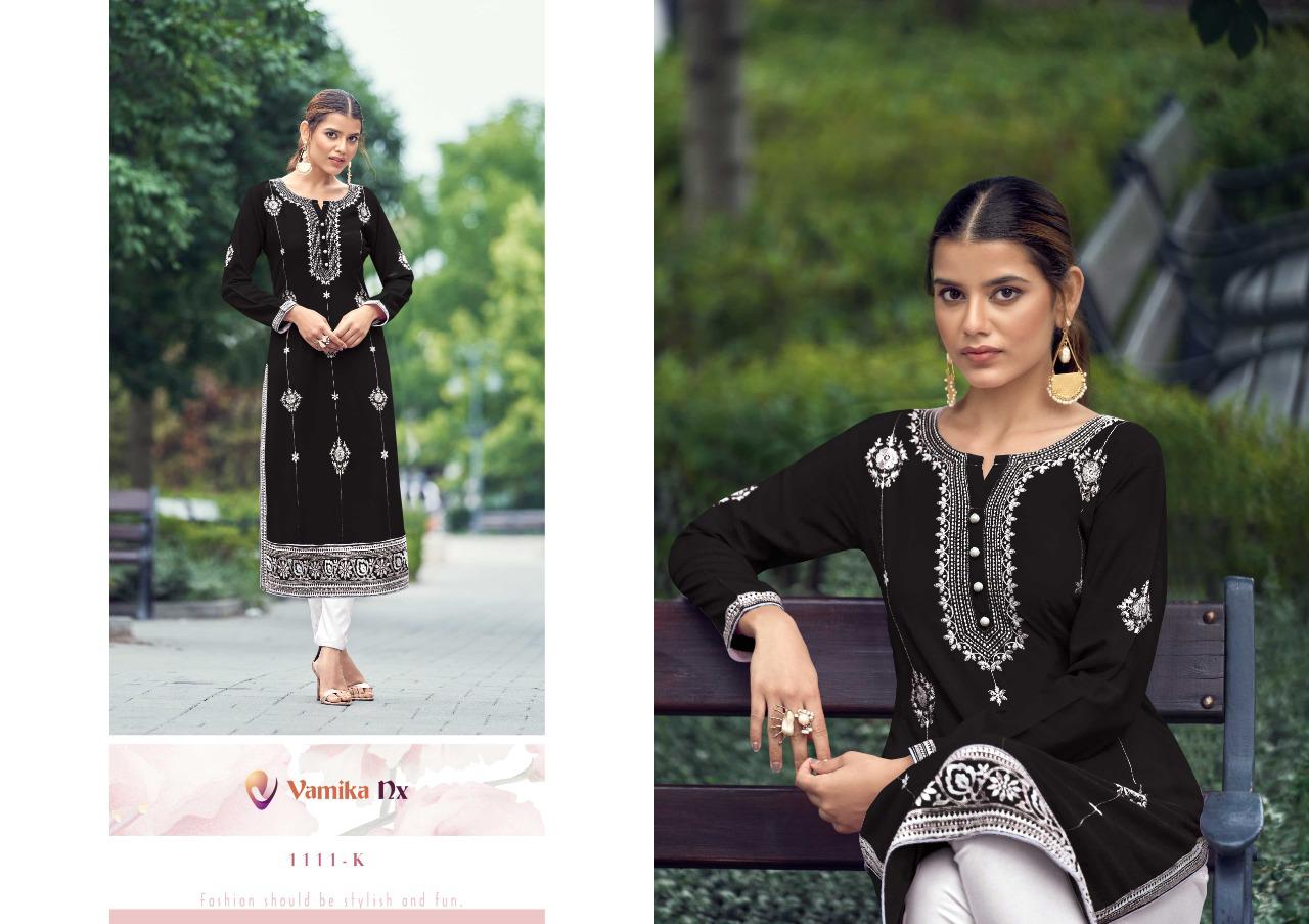 Vamika Rooh Vol 2 Dark Colours Rayon With Fancy Stylish Designer Party Wear Kurti