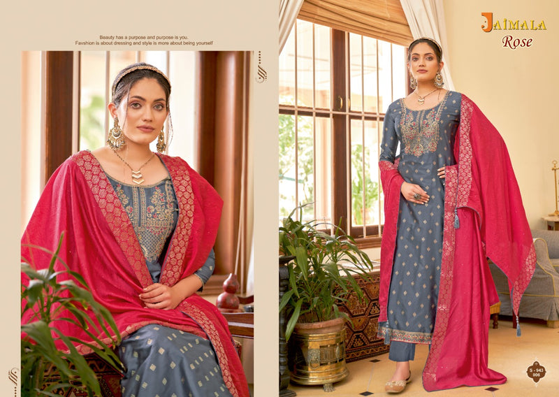 Alok Suits Jaimala Rose  Viscose Jacquard Designer Party Wear Salwar Kameez