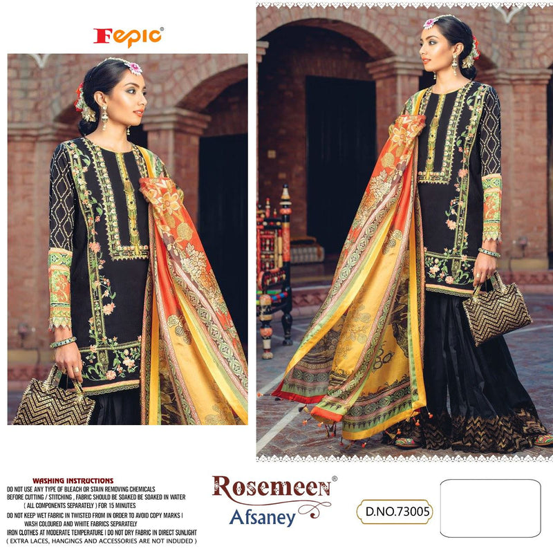 Fepic Rosemeen Afsaney Cambric Cotton Printed Pakistani Style Festive Wear Salwar Suits