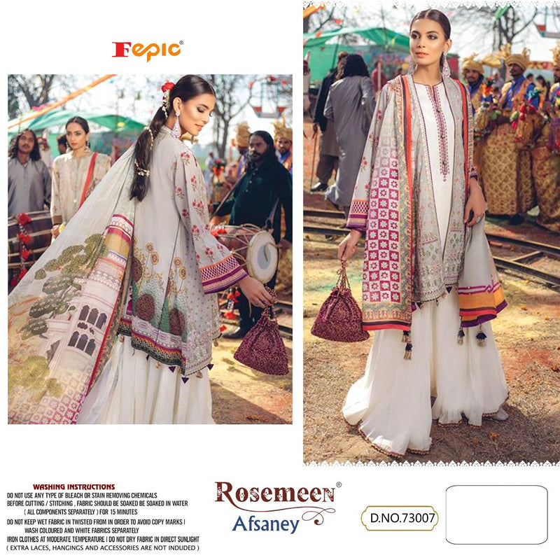 Fepic Rosemeen Afsaney Cambric Cotton Printed Pakistani Style Festive Wear Salwar Suits