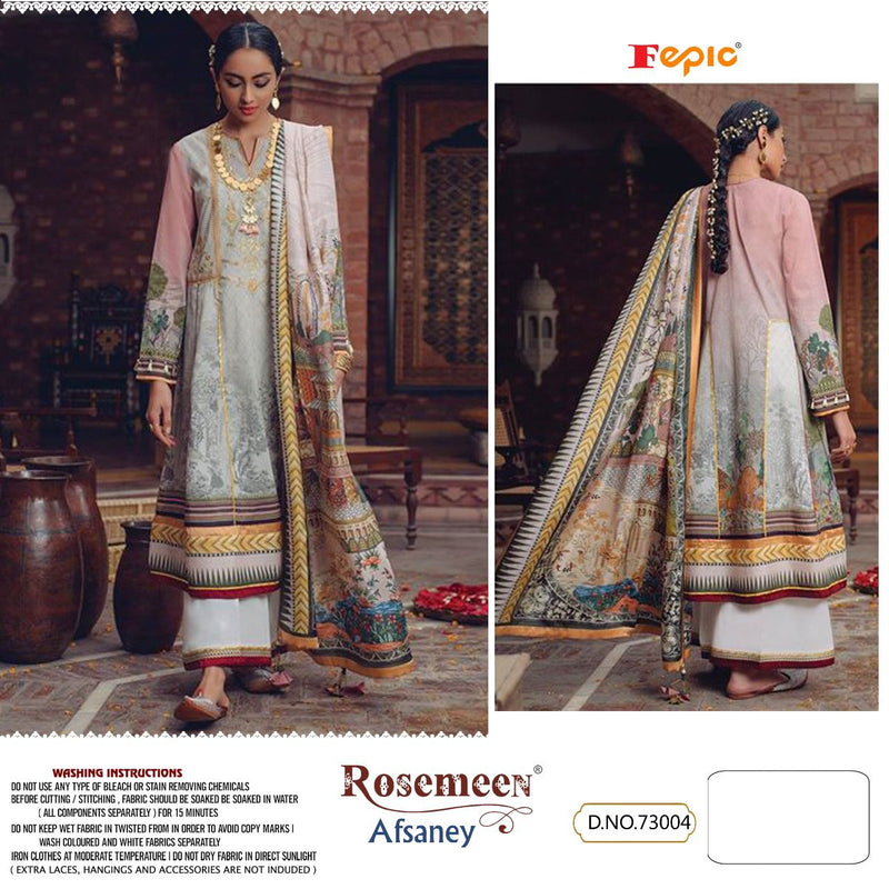 Fepic Rosemeen Afsaney Cambric Cotton Printed Pakistani Style Festive Wear Salwar Suits