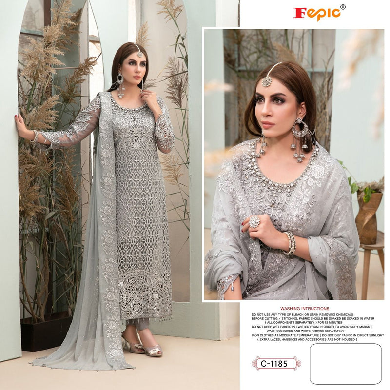 Fepic Rosemeen C 1185 Butterfly Net Pakistani Style Party Wear Embroidered  Salwar Suits