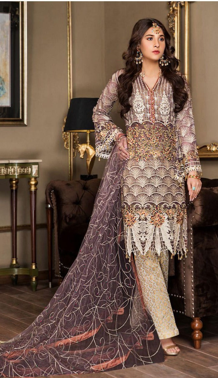 Fepic Rosemeen C 1186 Butterfly Net Designer Pakistani Style Wedding Wear Embroidered Salwar Suits