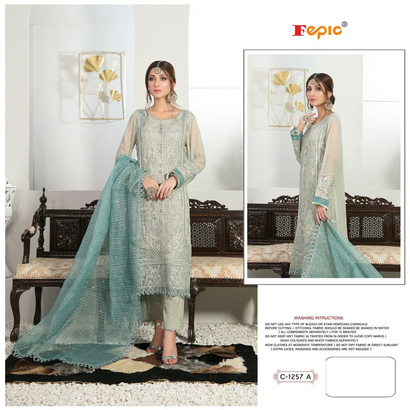 Fepic Rosemeen C 1257 A Georgette With Fancy Embroidery Work Stylish Designer Party Wear Salwar Kameez