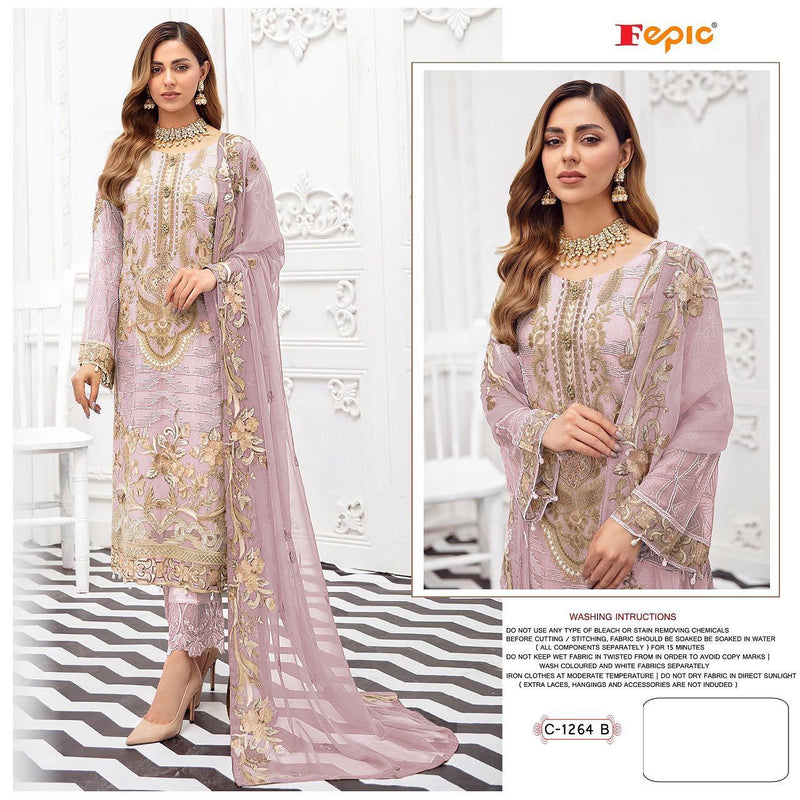 Fepic Rosemeen C 1264 B Georgette With Heavy Embroidery Work Stylish Designer Pakistani Salwar Kameez