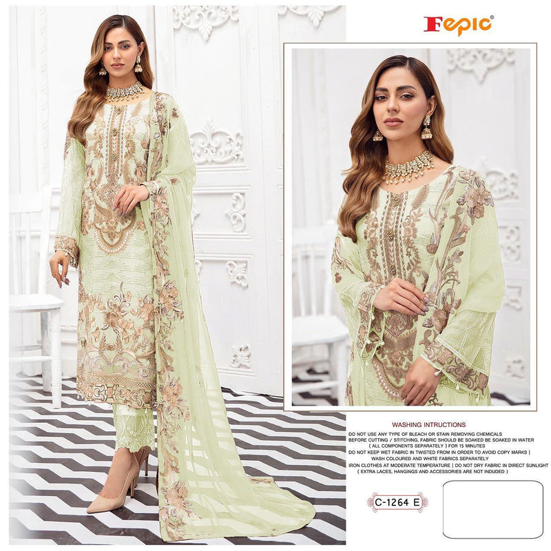 Fepic Rosemeen C 1264 E Georgette With Heavy Embroidery Work Stylish Designer Pakistani Salwar Kameez