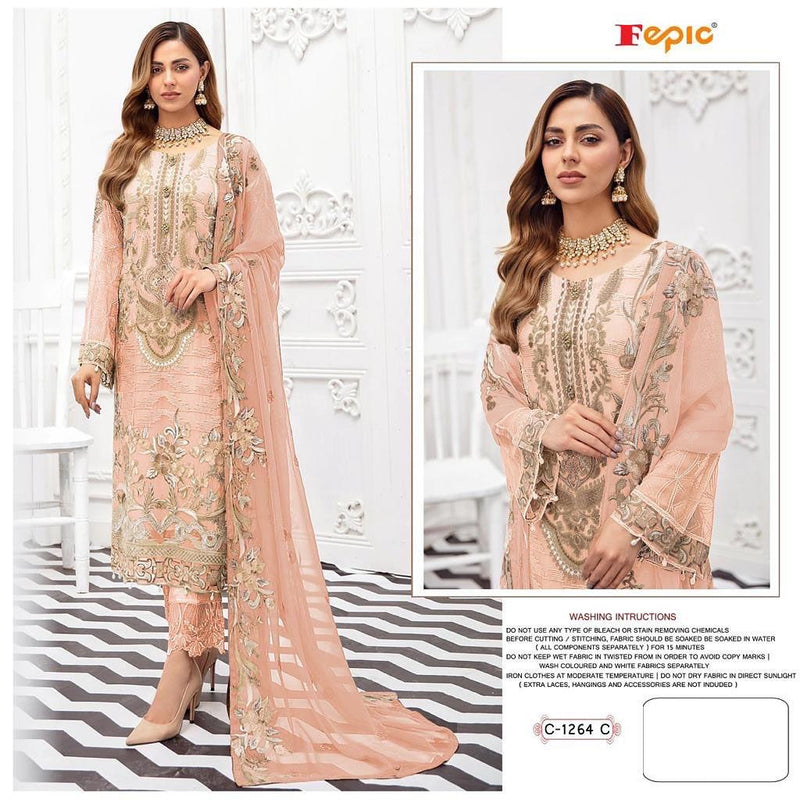 Fepic Rosemeen C 1264 C Georgette With Heavy Embroidery Work Stylish Designer Pakistani Salwar Kameez