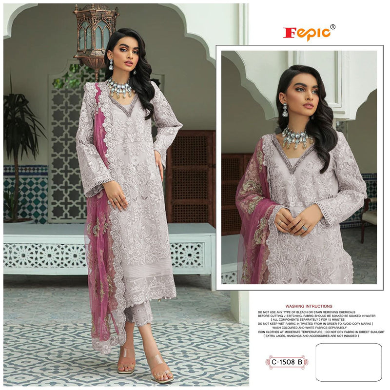 Fepic Rosemeen C 1508 B Georgette With Heavy Embroidery Work Stylish Designer Pakistani Salwar Kameez