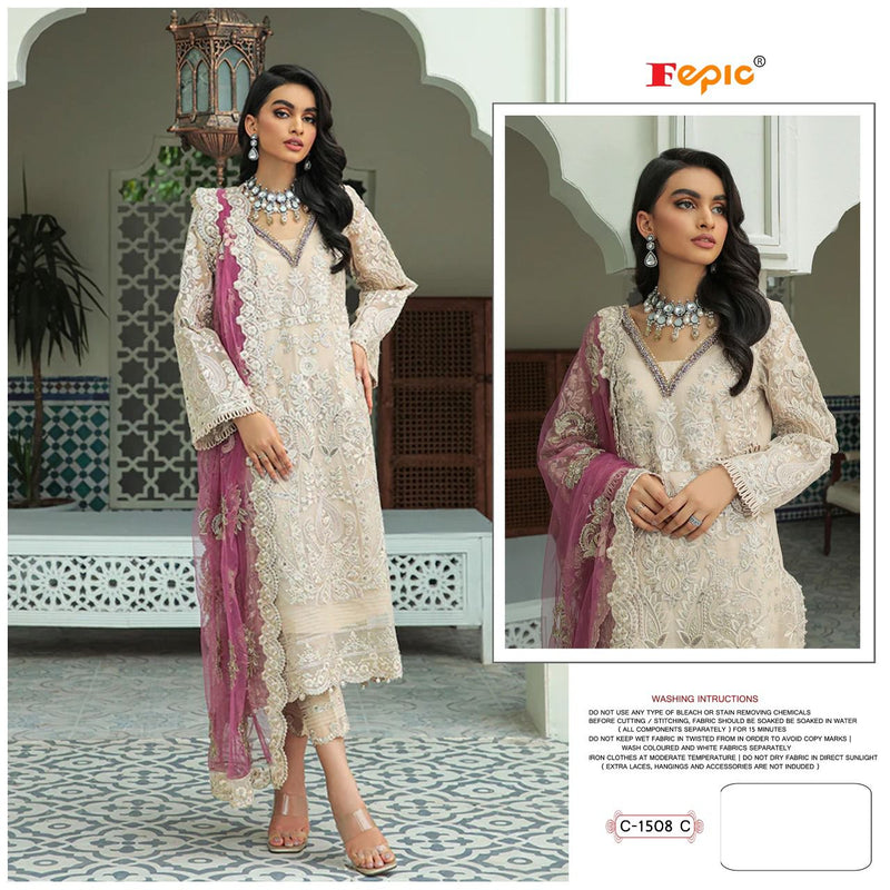 Fepic Rosemeen C 1508 C Georgette With Heavy Embroidery Work Stylish Designer Pakistani Salwar Kameez