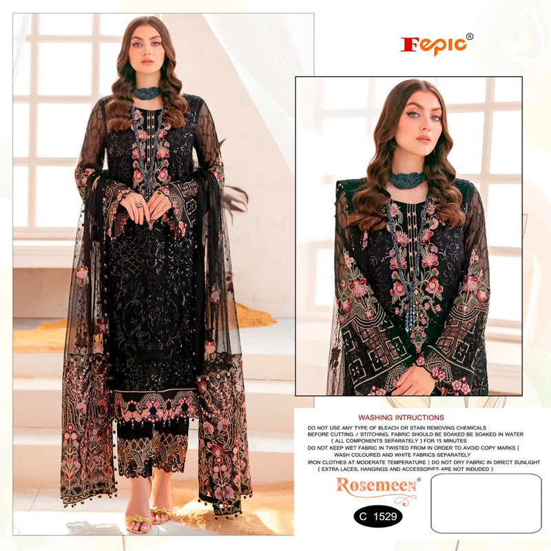 Fepic Rosemeen C 1529 Georgette With Heavy Embroidery Work Stylish Designer Pakistani Salwar Kameez