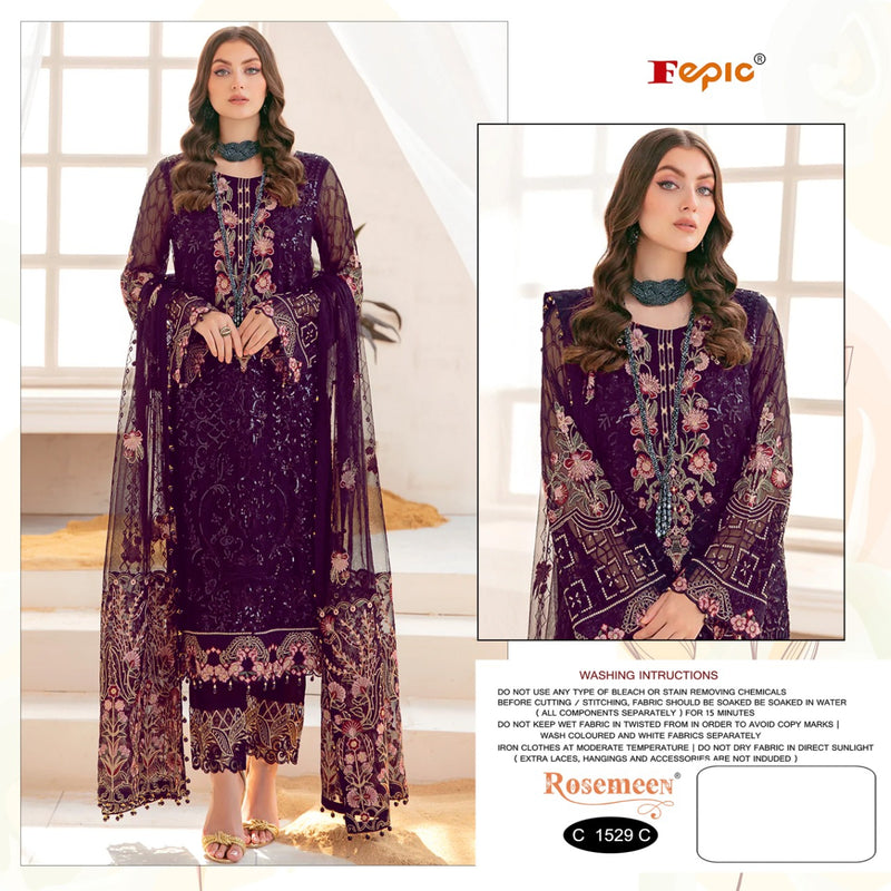 Fepic Rosemeen C 1529 Georgette With Beautiful Work Stylish Designer Fancy Salwar Kameez