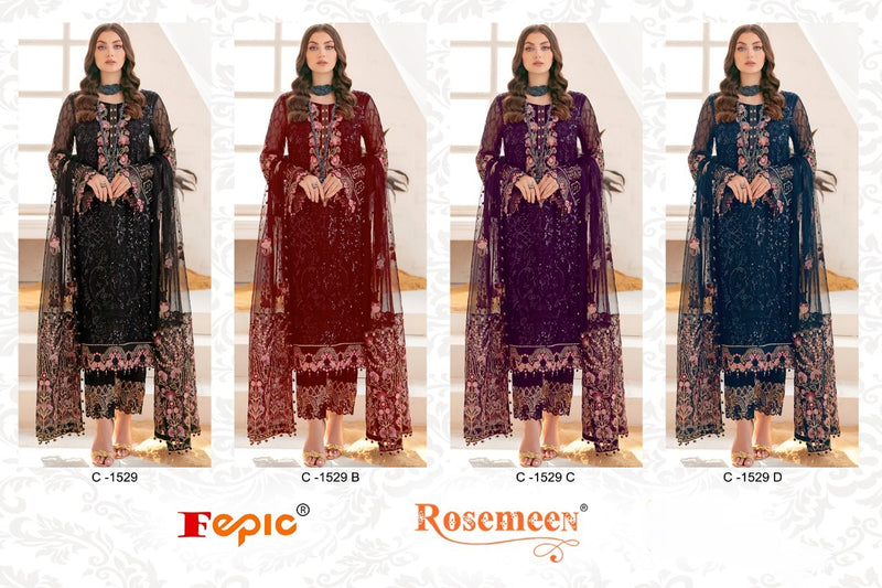 Fepic Rosemeen C 1529 Georgette With Beautiful Work Stylish Designer Fancy Salwar Kameez