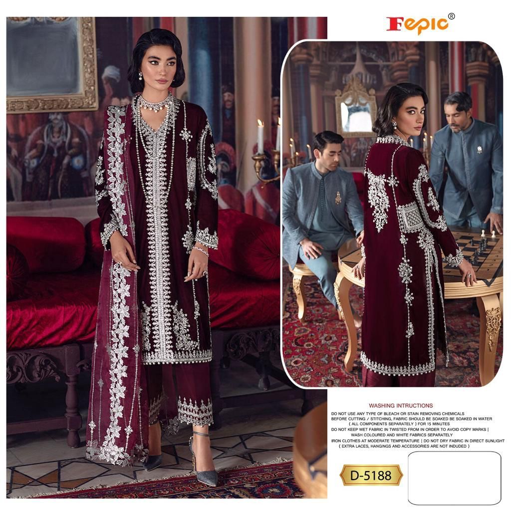 Fepic Rosemeen D 5188 Georgette Wedding Wear Pakistani Suit