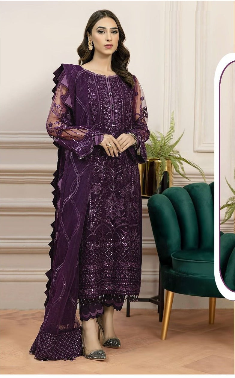 Fepic Rosemeen D 5233 A Georgette With Heavy Embroidery Work Stylish Designer Pakistani Salwar Kameez