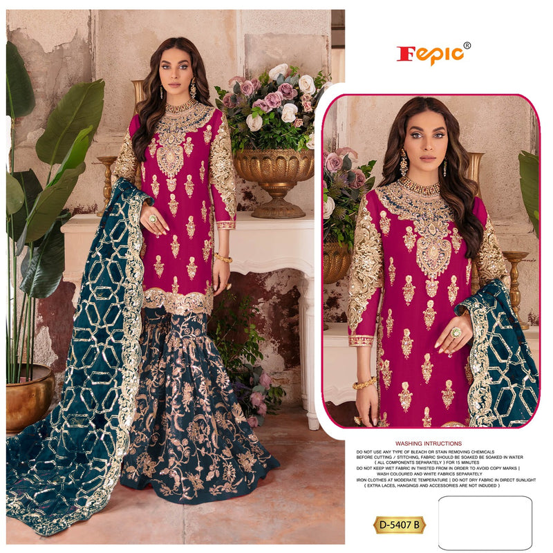 Fepic Rosemeen 5407 Georgette With Heavy Embroidery Work Stylish Designer Wedding Wear Salwar Kameez