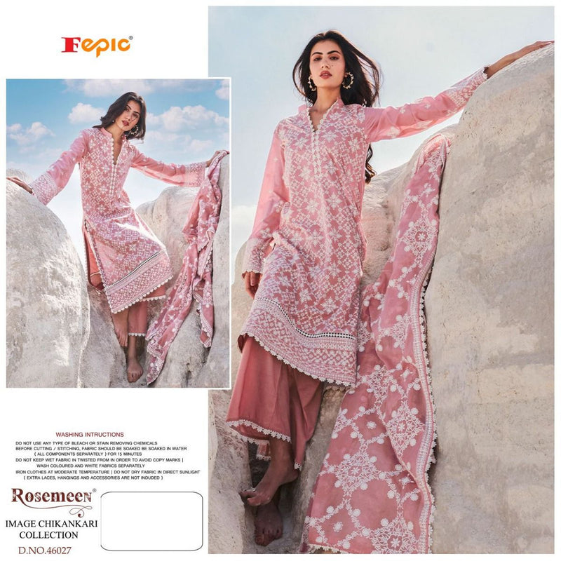 Fepic Rosemeen Image Chikankari Collection Fox Georgette Pakistani Style Party Wear Salwar Suits