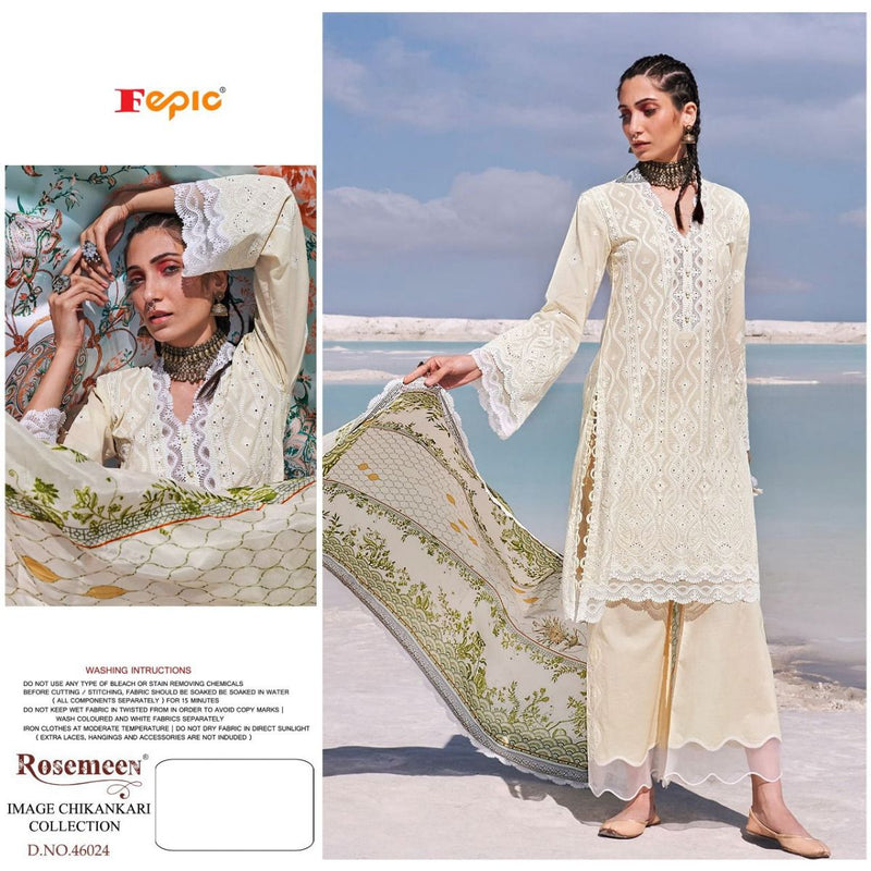 Fepic Rosemeen Image Chikankari Collection Fox Georgette Pakistani Style Party Wear Salwar Suits