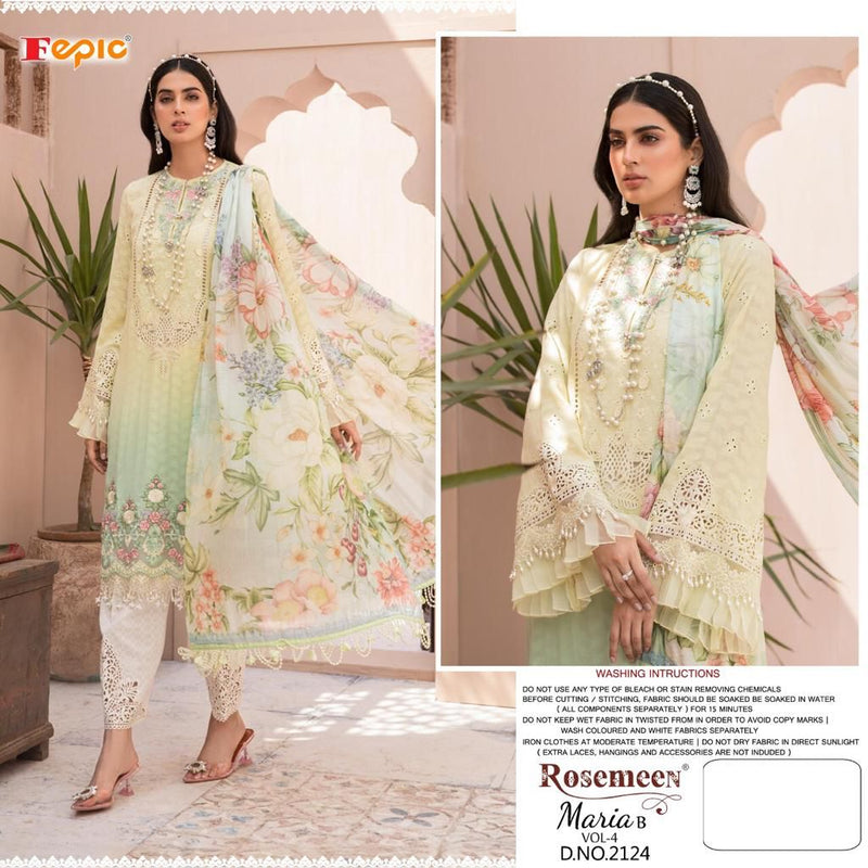 Fepic Rosemeen Maria B Vol 4 Cotton Pakistani Style Embroidered Party Wear Salwar Suits