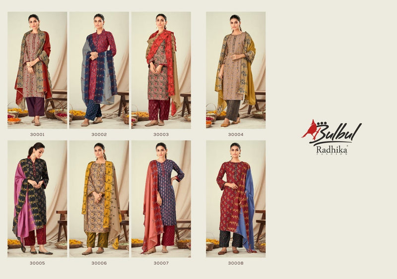 Radhika Fashion Bulbul Viscose Maslin Foil Print Casual Wear Salwar Suit