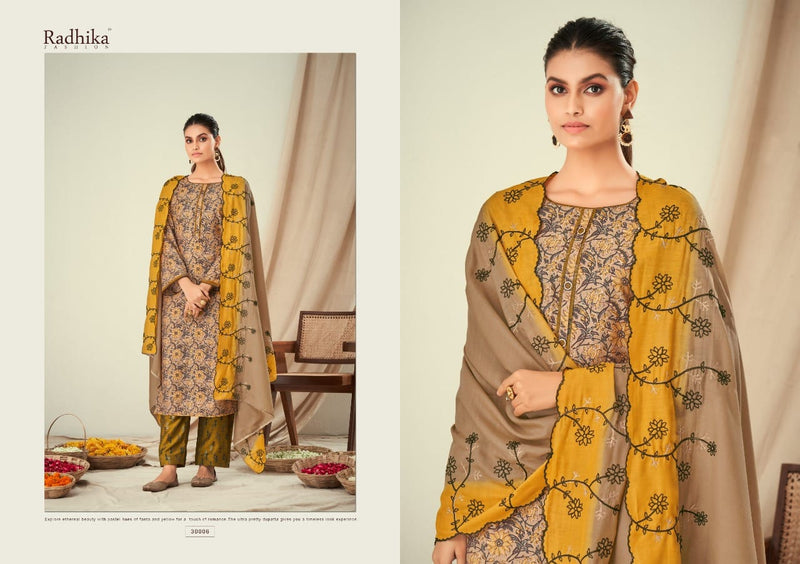 Radhika Fashion Bulbul Viscose Maslin Foil Print Casual Wear Salwar Suit