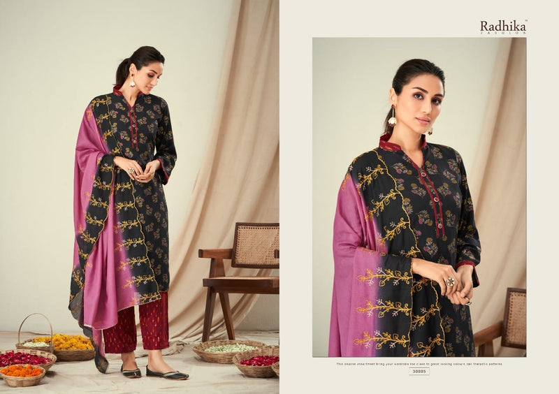 Radhika Fashion Bulbul Viscose Maslin Foil Print Casual Wear Salwar Suit