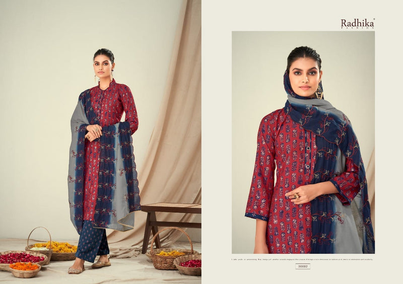 Radhika Fashion Bulbul Viscose Maslin Foil Print Casual Wear Salwar Suit