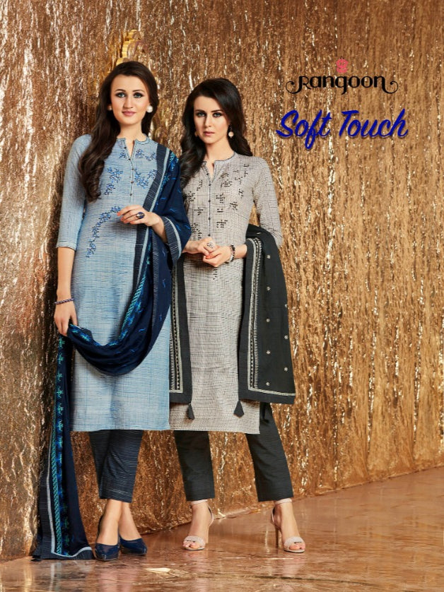 Rangoon Launch By Soft Touch Cotton With Embrodiery Work Exclusive Fancy Readymade Kurtis