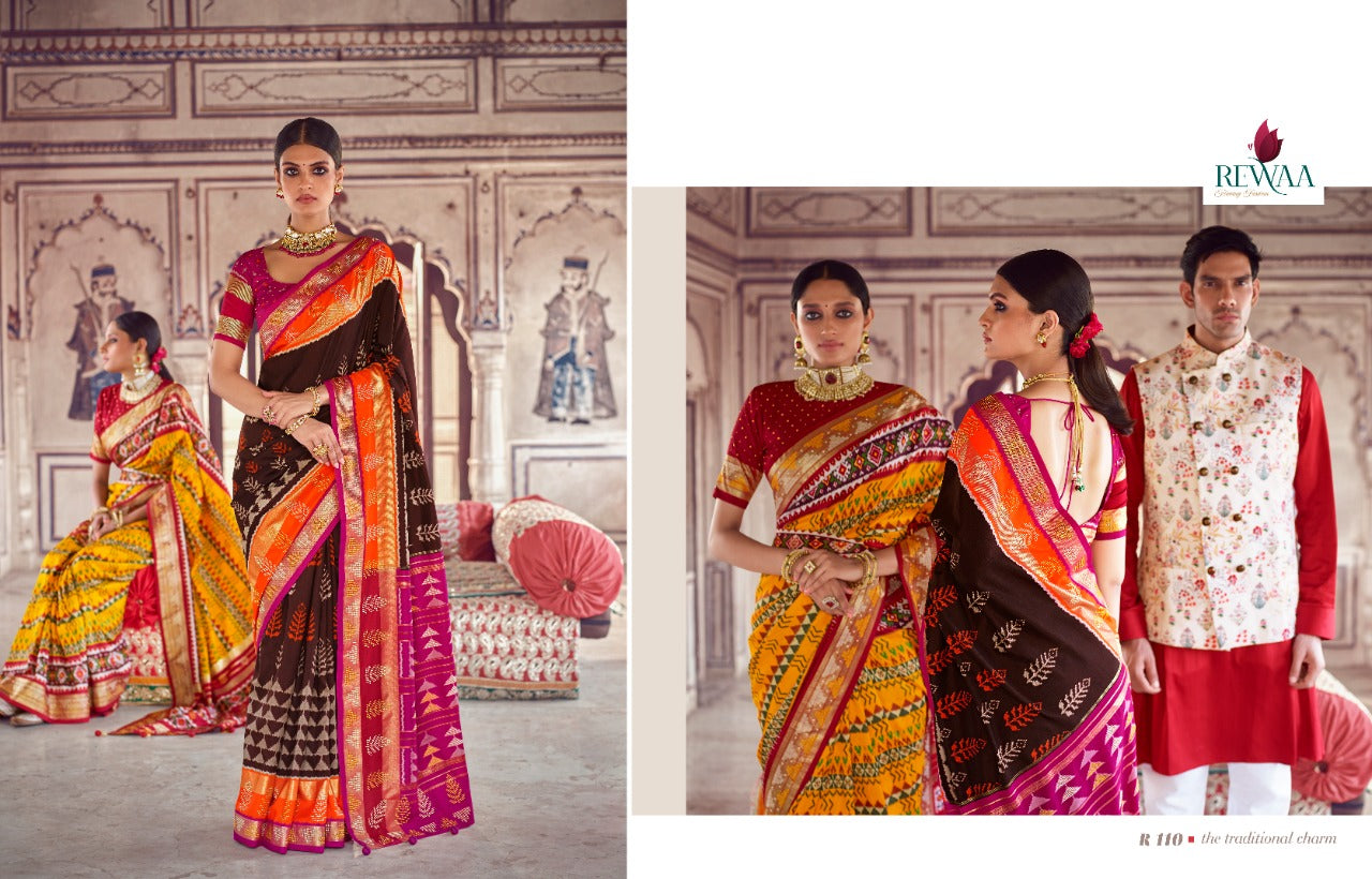 Rewaa Presents Patola Vol 1 Fancy Designer Fancy Party Wear Exclusive Wear Heavy Sarees