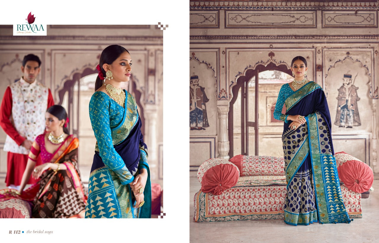 Rewaa Presents Patola Vol 1 Fancy Designer Fancy Party Wear Exclusive Wear Heavy Sarees