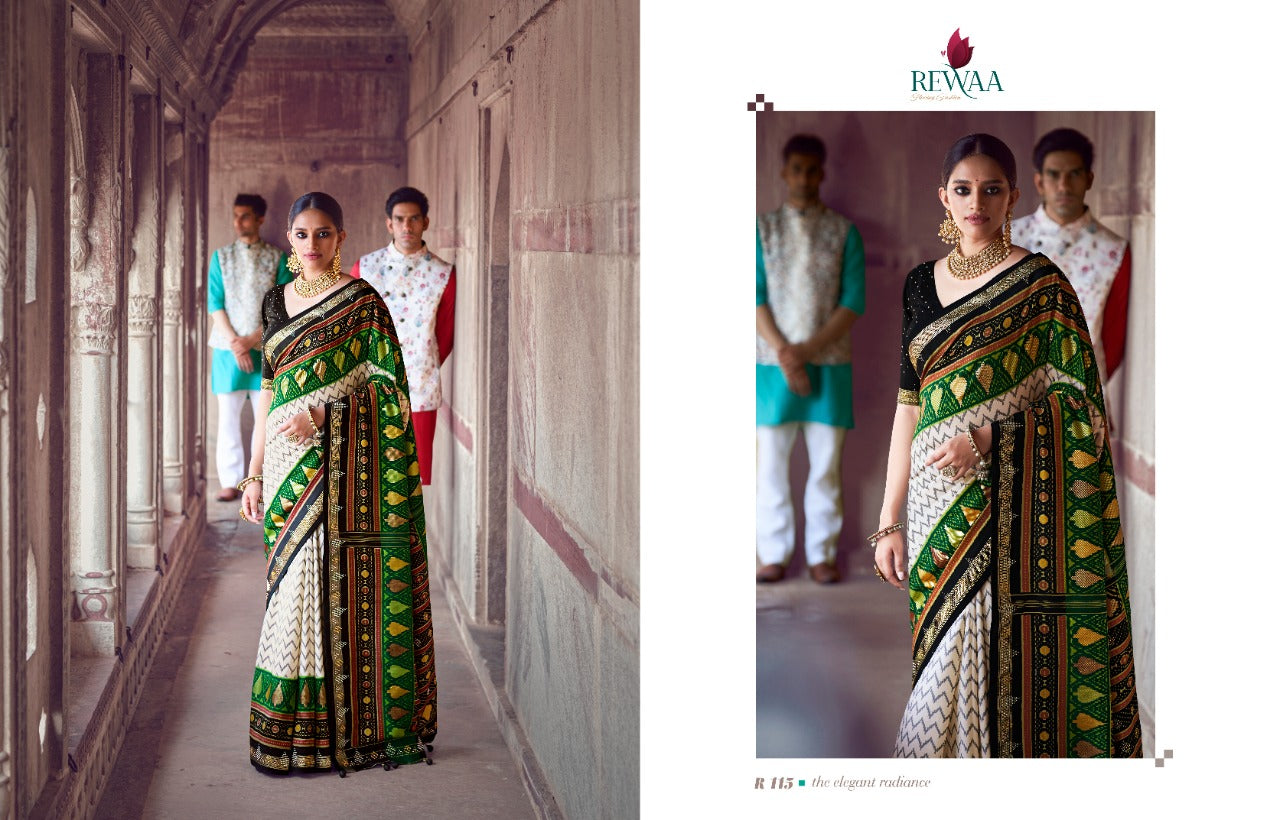 Rewaa Presents Patola Vol 1 Fancy Designer Fancy Party Wear Exclusive Wear Heavy Sarees