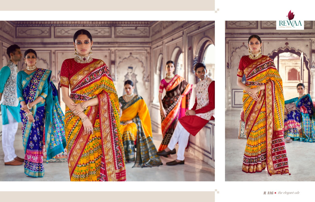 Rewaa Presents Patola Vol 1 Fancy Designer Fancy Party Wear Exclusive Wear Heavy Sarees