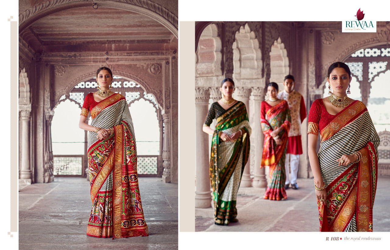 Rewaa Presents Patola Vol 1 Fancy Designer Fancy Party Wear Exclusive Wear Heavy Sarees