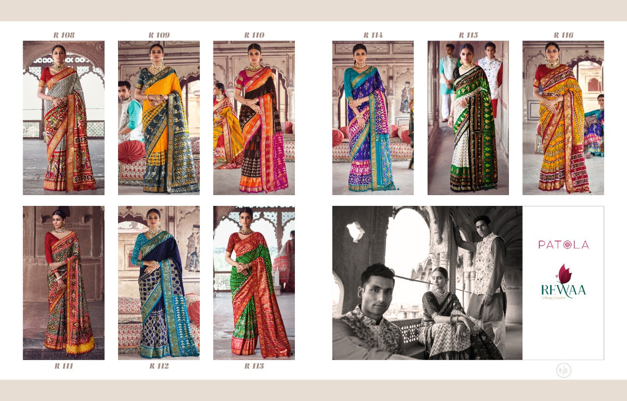 Rewaa Presents Patola Vol 1 Fancy Designer Fancy Party Wear Exclusive Wear Heavy Sarees