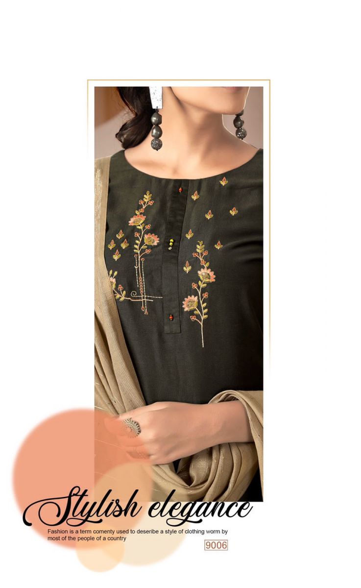 Rijiya Trends Mascara Chinon Silk Fancy Designer Kurti