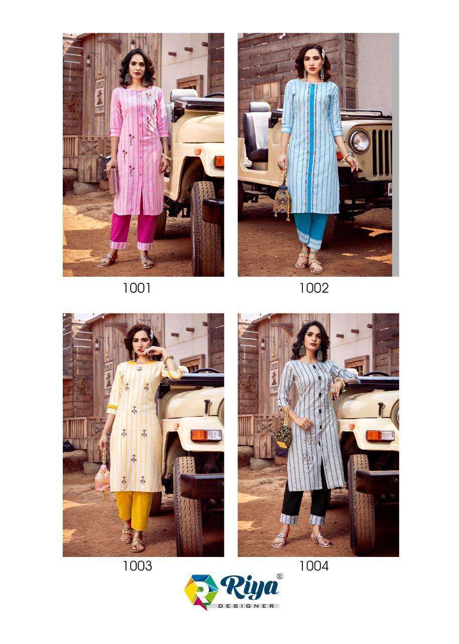 Riya Designer Launch Lime Light Vol 3 Cotton Linen With Hand Work Exclusive Fancy Kurtis