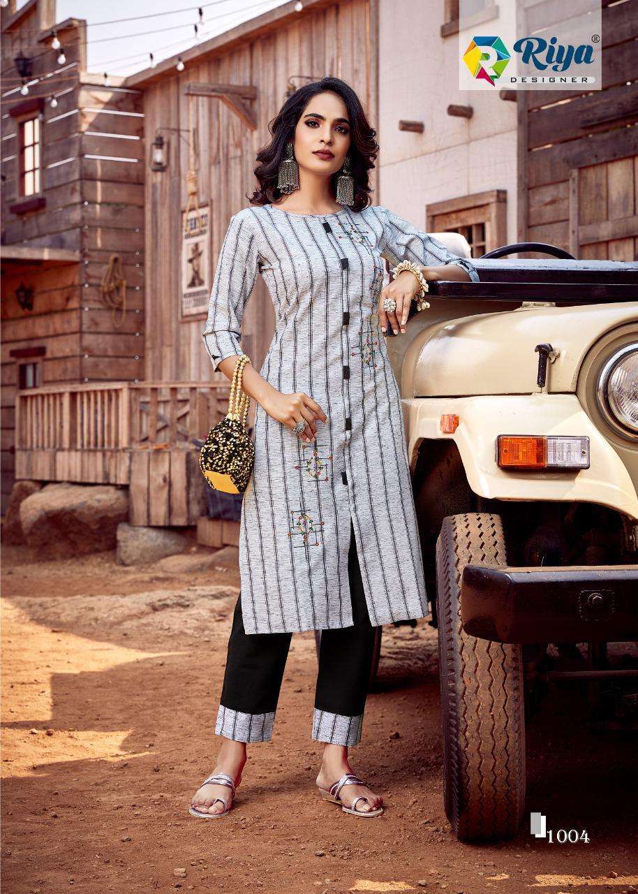 Riya Designer Launch Lime Light Vol 3 Cotton Linen With Hand Work Exclusive Fancy Kurtis