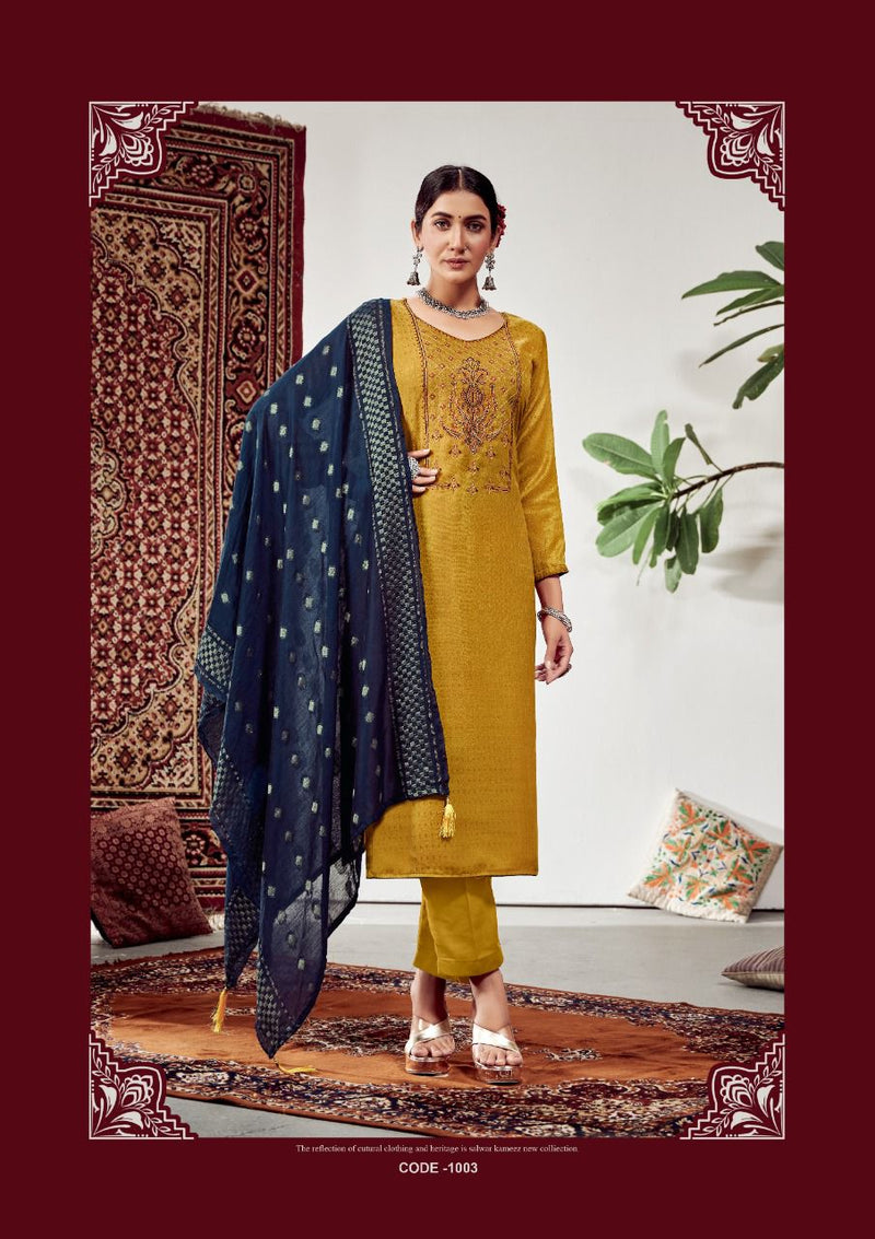 Roli Moli Lahja pashmina Jacquard Exclusive Embroidery Approx Suit