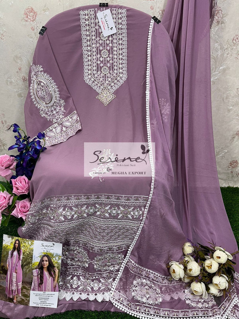 Serine S 84 Georgette With Beautiful Heavy Embroidery Work Stylish Designer Party Wear Salwar Kameez