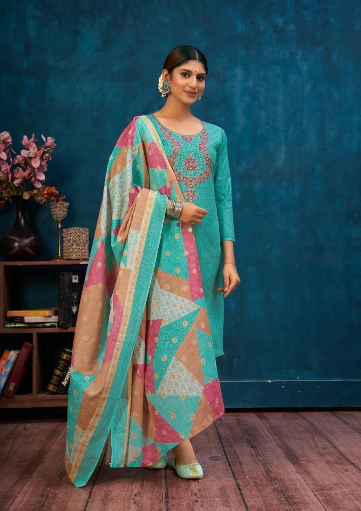 Yashika Trends Saanvi Cotton Fancy Printed Festive Wear Salwar Suits