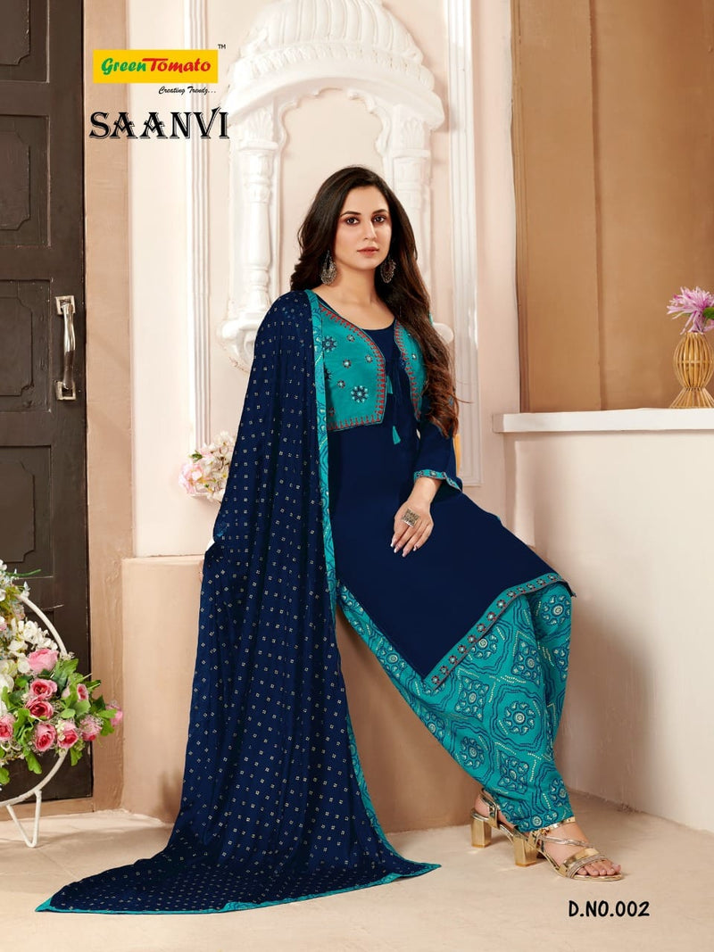 Green Tomato Saanvi Fancy Patiyala Style Ready Made Party Wear Salwar Suits