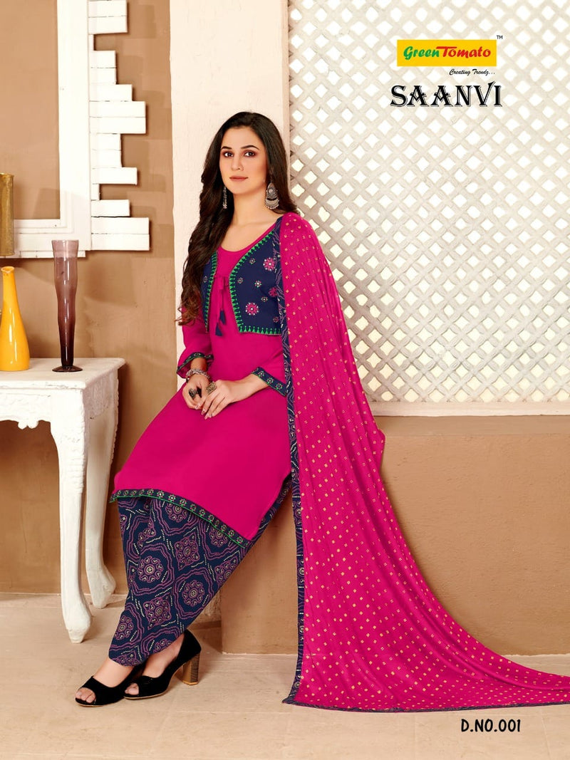 Green Tomato Saanvi Fancy Patiyala Style Ready Made Party Wear Salwar Suits