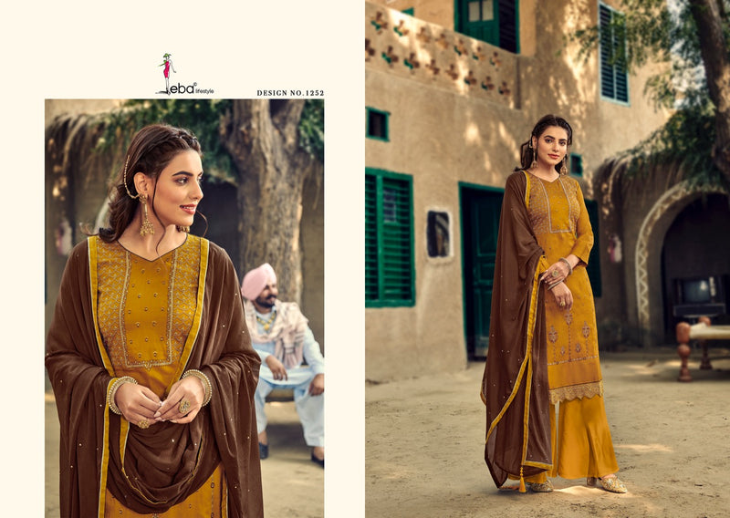 Eba Lifestyle Saburi Vol 1 Jam Cotton Embroidered Festive Wear Salwar Kameez